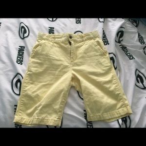 Yellow shorts